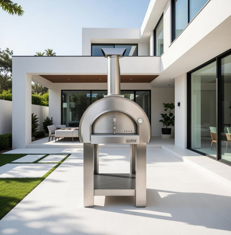 Alpha Pro Piccolo Wood-Fired Pizza Oven | Antique Silver