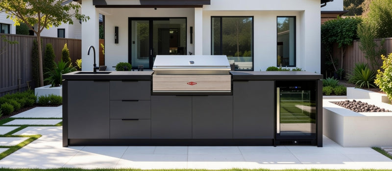 Cabinex Premium Outdoor Kitchen With Beefeater Discovery 1500 5 Burner Gas BBQ | 3.4Meters