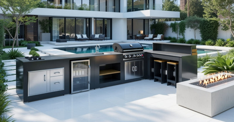 Grillandia Outdoor kitchen L shape and Entertainment Center | 5.3M x 3M