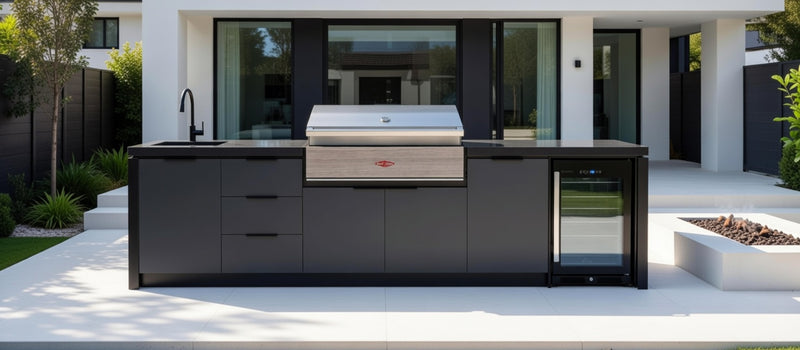 Cabinex Premium Outdoor Kitchen With Beefeater Discovery 1500 5 Burner Gas BBQ | 3.4Meters