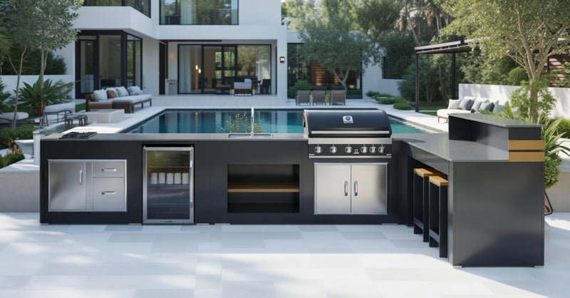 Grillandia Outdoor kitchen L shape and Entertainment Center | 5.3M x 3M
