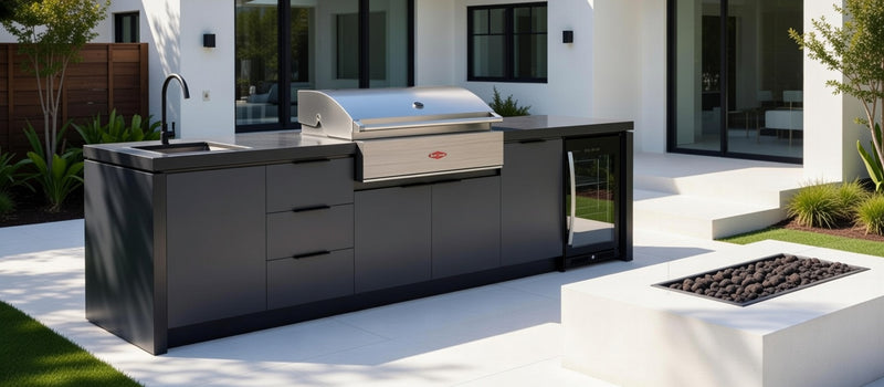 Cabinex Premium Outdoor Kitchen With Beefeater Discovery 1500 5 Burner Gas BBQ | 3.4Meters