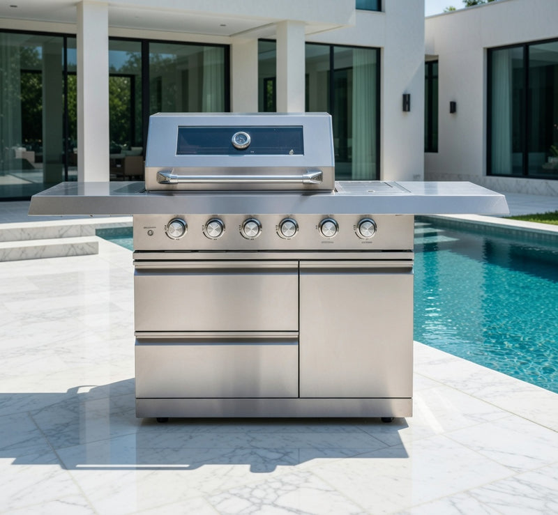 Norfolk Outdoor Kitchen Absolute 4B and Side Burner