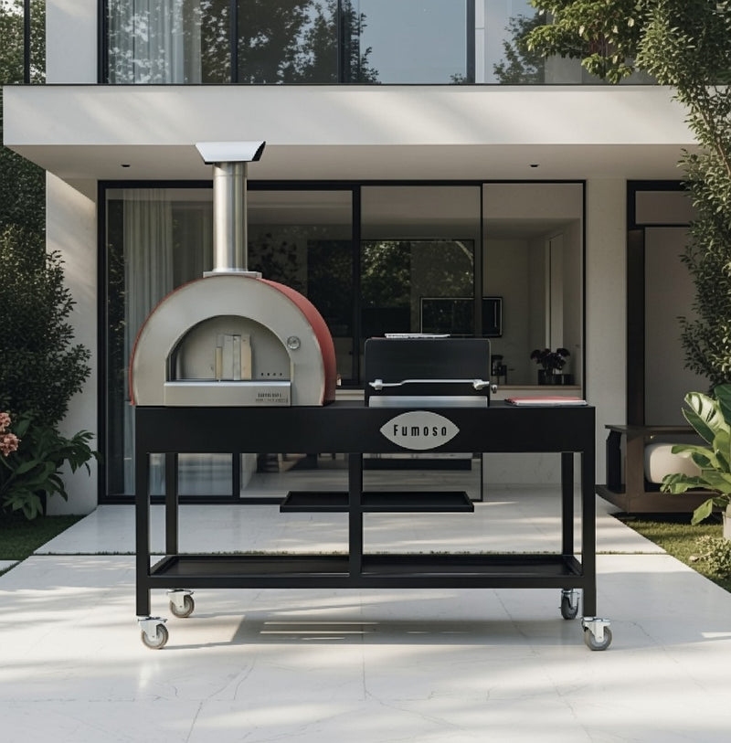 Fumoso Piccolo Pizza Oven & Grill Set - Poppy Red