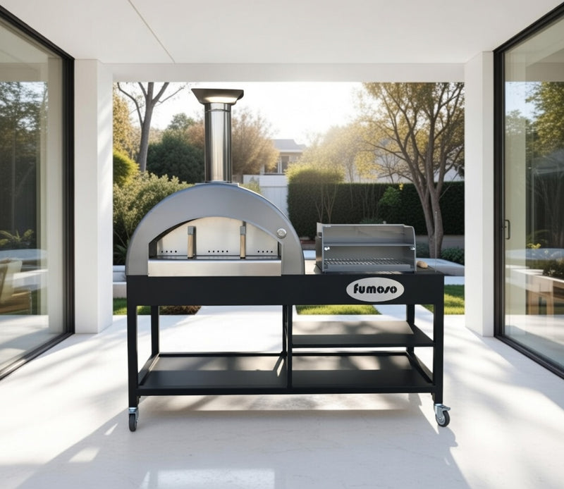 Alpha Pro Fumoso Grande Pizza Oven & Grill Set | Black