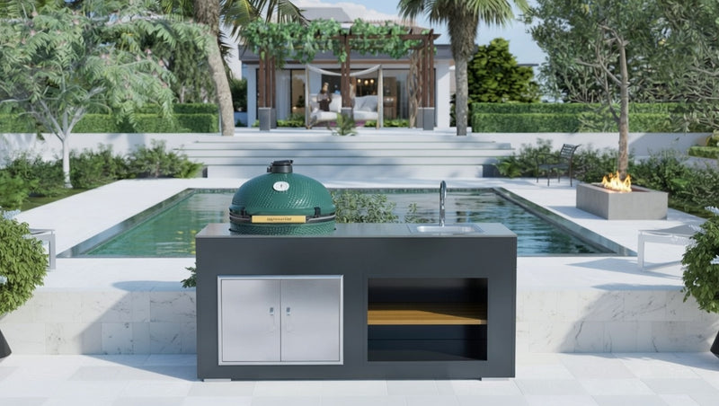 Grillandia Outdoor Kitchen XL Green Egg, amd Sink | 2M