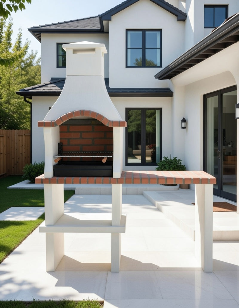 Somerset Charcoal Barbecue with Side Table