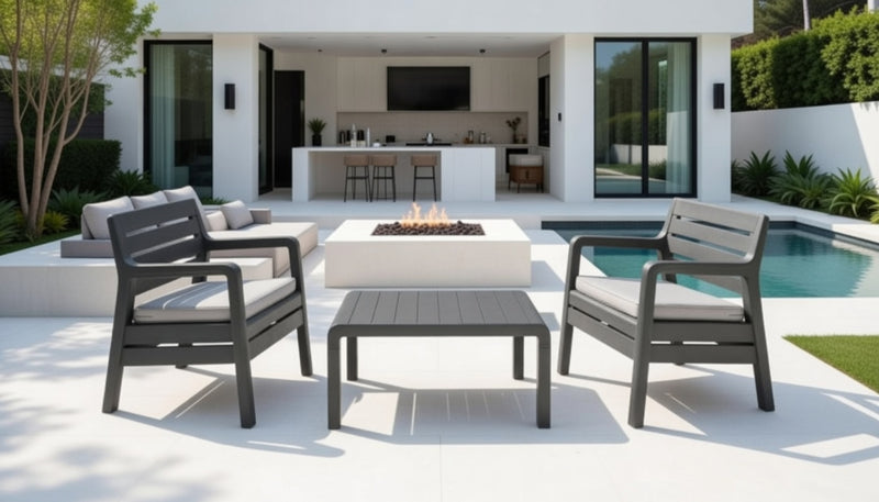 Delano Balcony Set - Grey