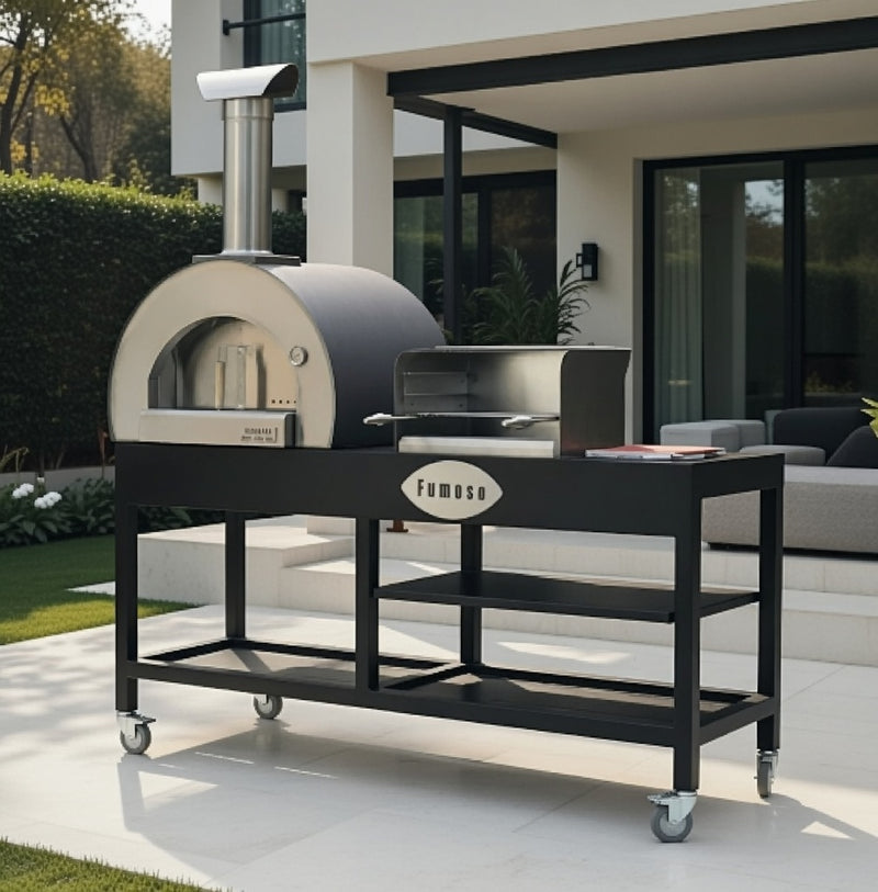 Fumoso Piccolo Pizza Oven & Grill Set- Anthracite
