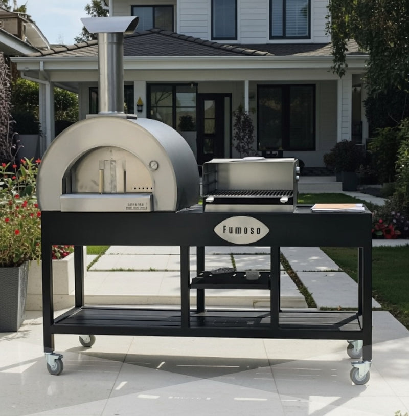 Fumoso Piccolo Pizza Oven & Grill Set- Anthracite