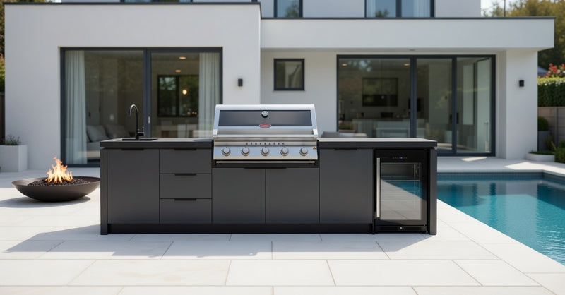 Cabinex Premium Outdoor Kitchen Paired with Beefeater 7000 Classic 5 Burner | 3.2Meters