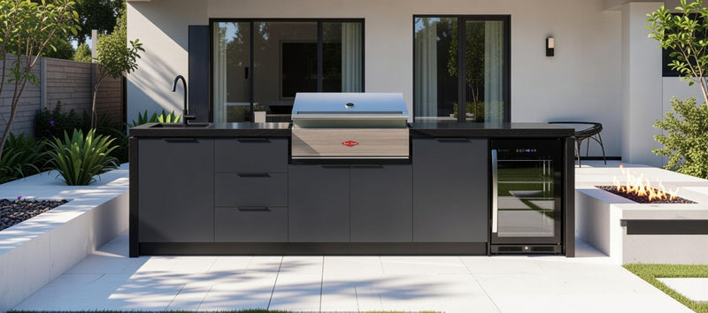 Cabinex Premium Outdoor Kitchen With Beefeater Discovery 1500 4 Burner Gas BBQ | 3.2Meters