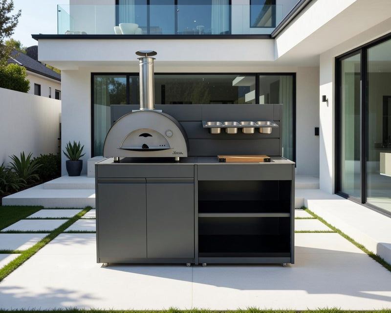 Vision Outdoor Double Door Pizza Ovens Station