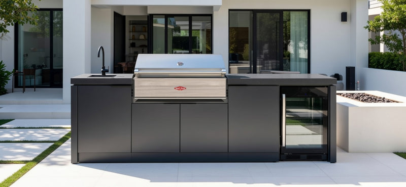 Cabinex Classic Outdoor Kitchen With Beefeater Discovery 1500 5 Burner Gas BBQ | 2.6Meters