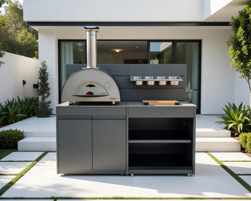 Vision Outdoor Double Door Pizza Ovens Station