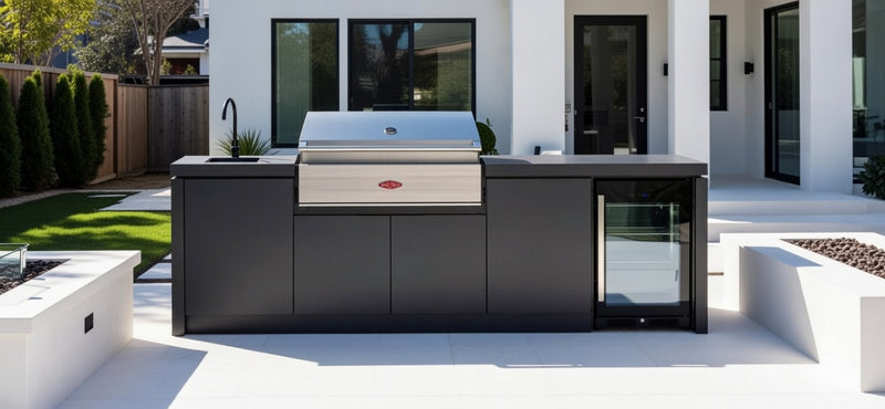 Cabinex Classic Outdoor Kitchen With Beefeater Discovery 1500 5 Burner Gas BBQ | 2.6Meters