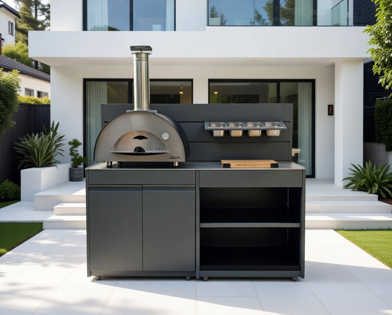 Vision Outdoor Double Door Pizza Ovens Station