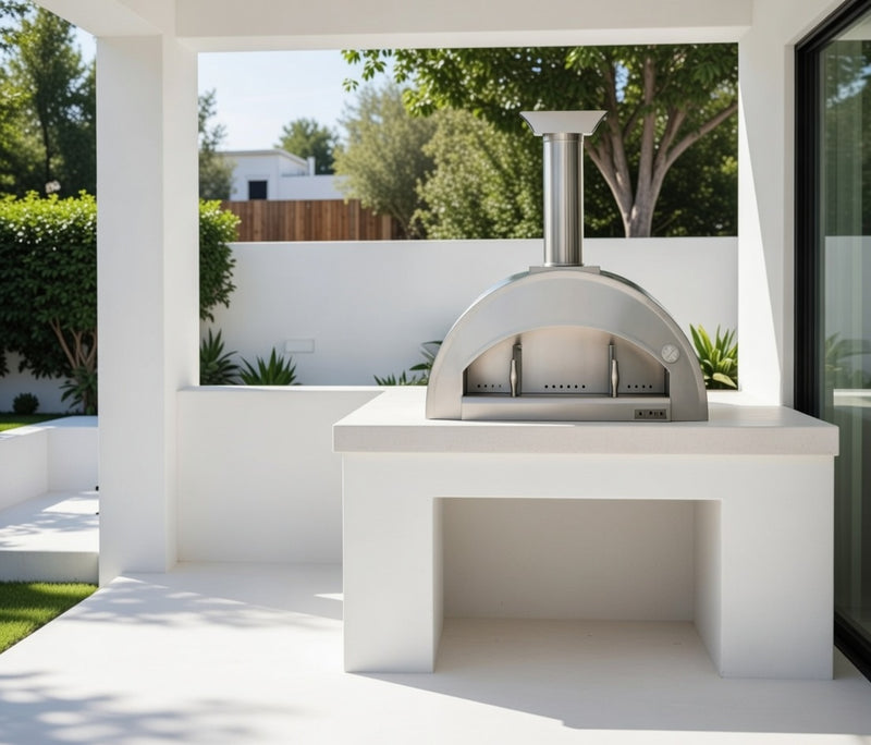 Grande Pizza Oven Built in - Antique Silver