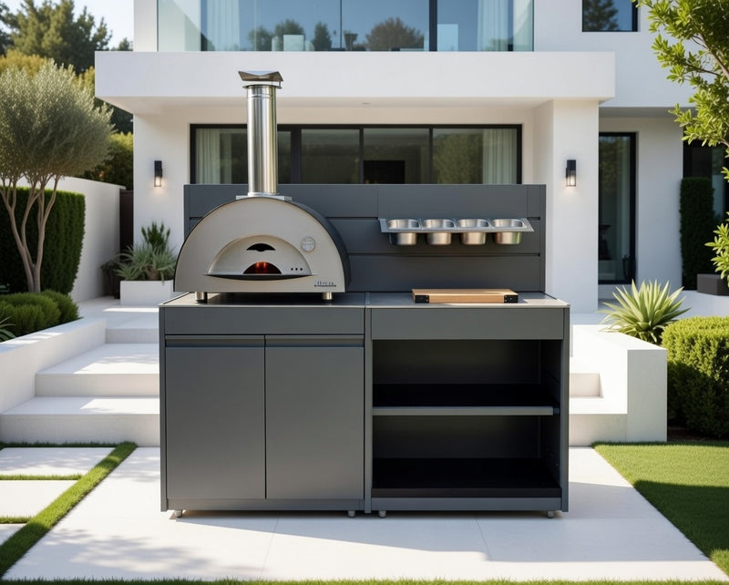 Vision Outdoor Double Door Pizza Ovens Station
