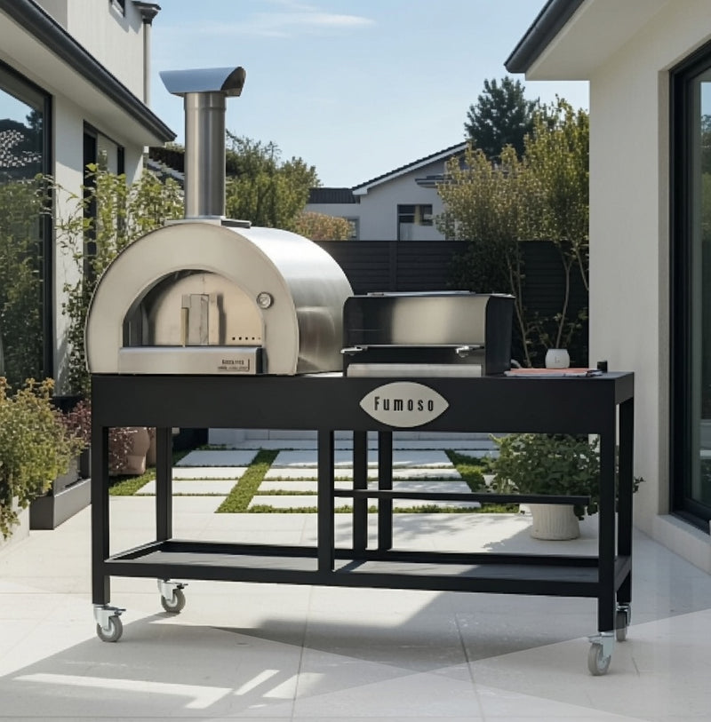 Fumoso Piccolo Pizza Oven & Grill Set - Antique Silver