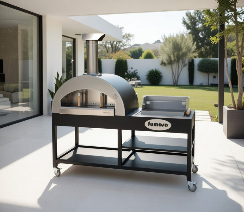 Alpha Pro Fumoso Grande Pizza Oven & Grill Set | Black