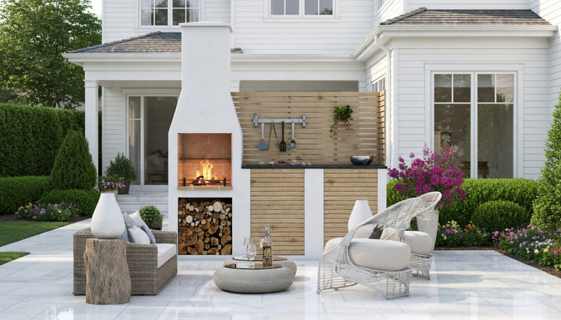 Volcanic Pumice Outdoor Kitchen Hale (right hand kit)