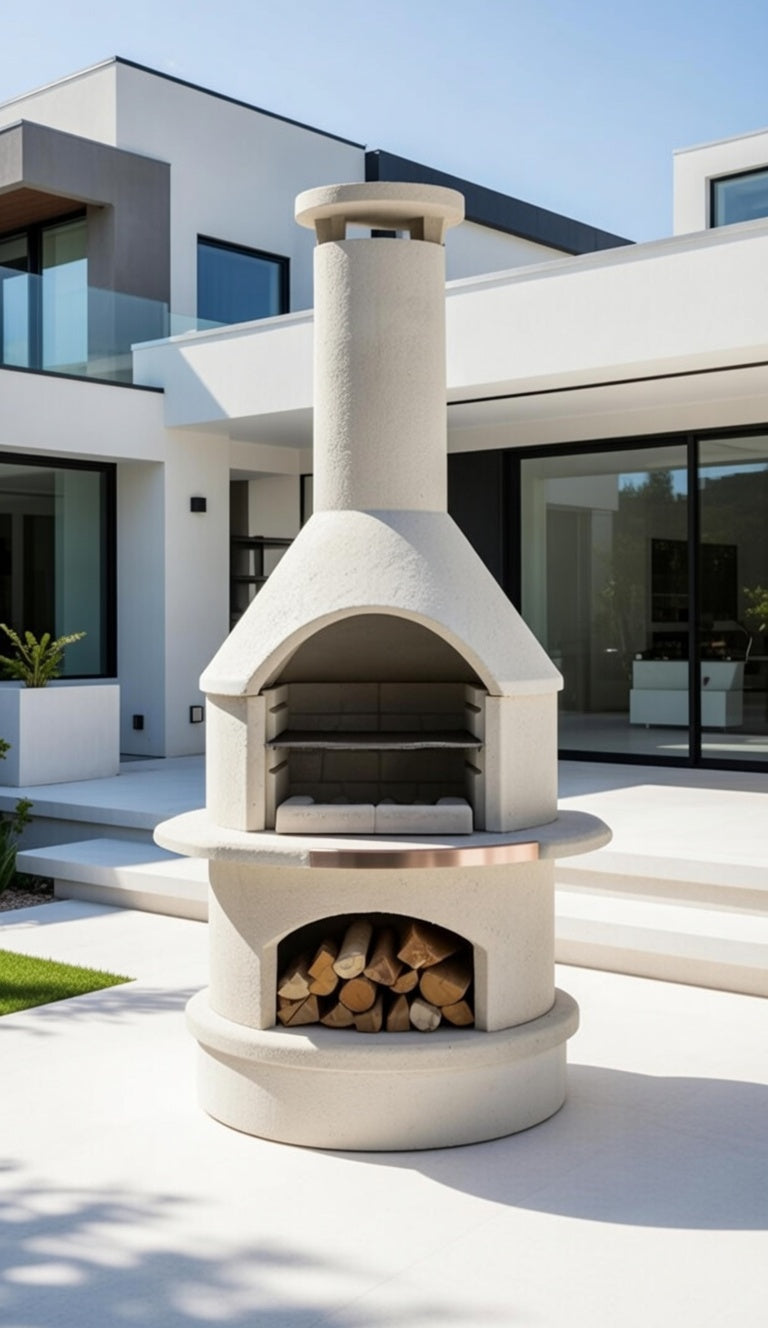 Buschbeck Rondo Masonry Barbecue and Base