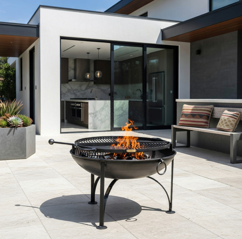 BBQ King 80 with Two Swing Arm BBQ Racks