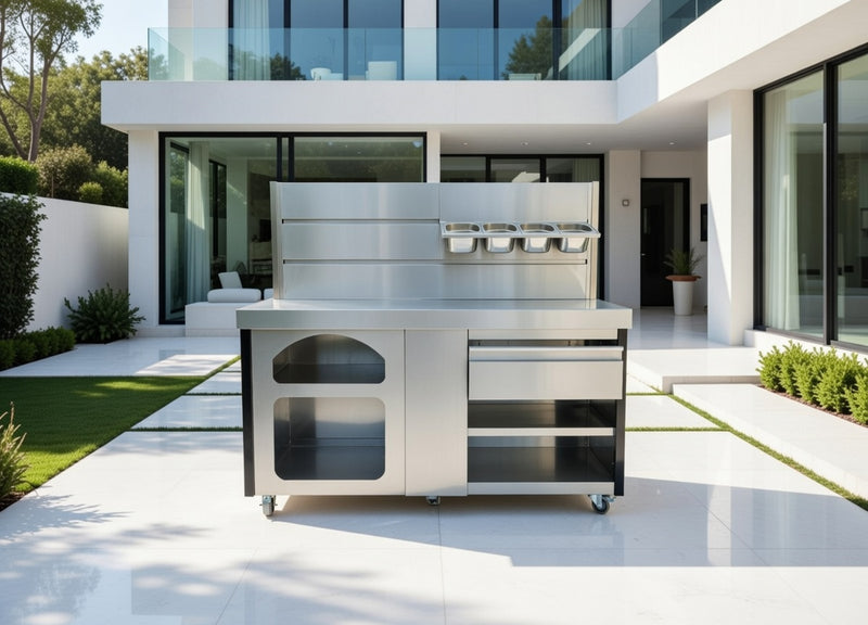 Vision Outdoor Open Shelve Station