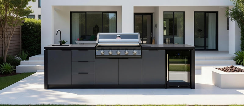 Cabinex Premium Outdoor Kitchen With Beefeater Signature 1600E 5 Burner Gas BBQ | 3.4Meters