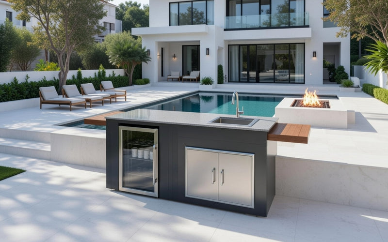 Grillandia Outdoor Kitchen, and Fridge -| 1.7M