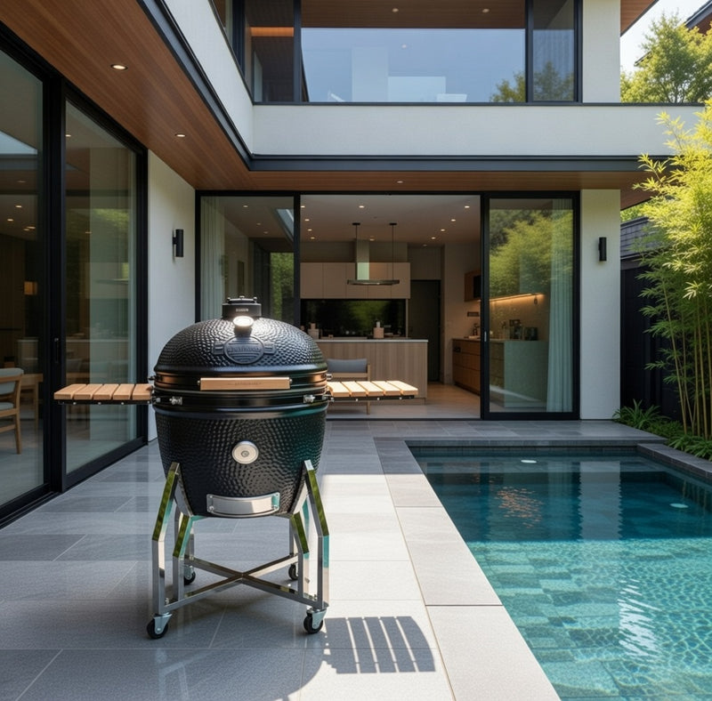 Yakiniku XXL Large 24" Kamado Grill and Trolley Complete