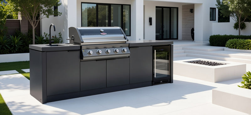 Cabinex Classic Outdoor Kitchen With Beefeater Signature 1600E 5 Burner Gas BBQ | 2.6Meters