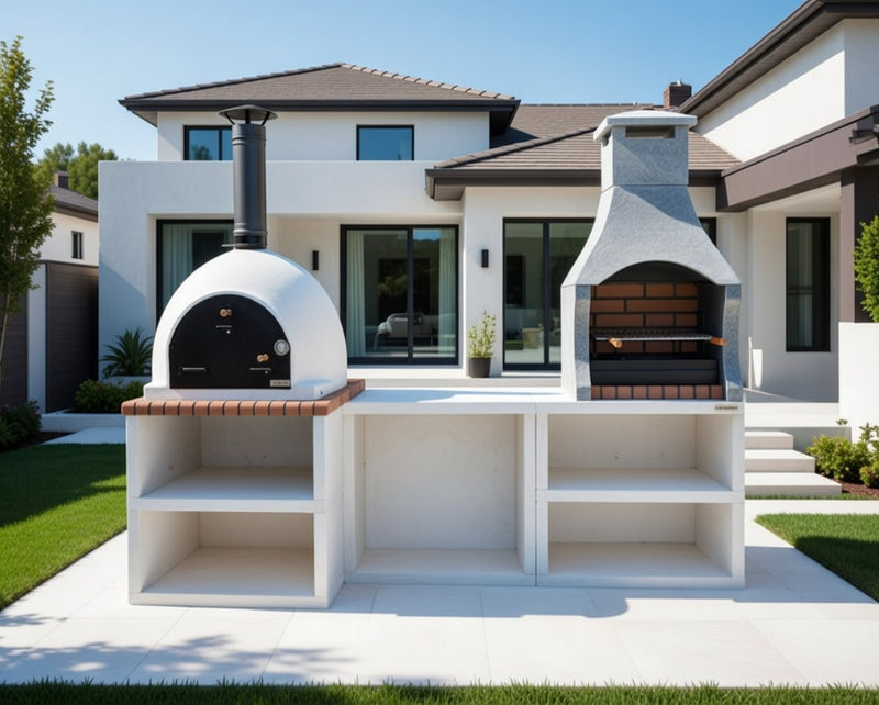 Napoli Outdoor Kitchen with Pizza Oven and BBQ Grill