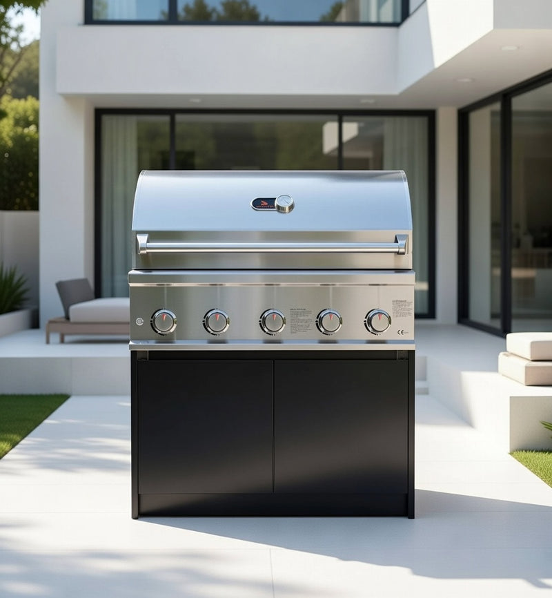 Whistler Fairford Outdoor Kitchen Cabinet Burford 5 Burner Barbecue 106.6cm