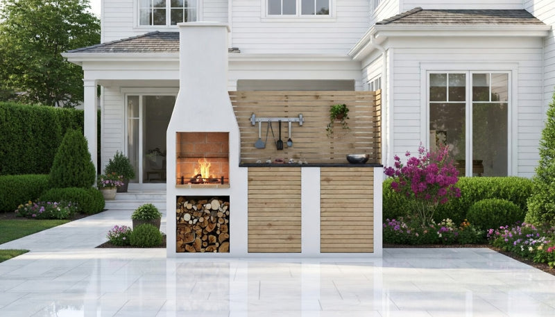 Volcanic Pumice Outdoor Kitchen Hale (right hand kit)