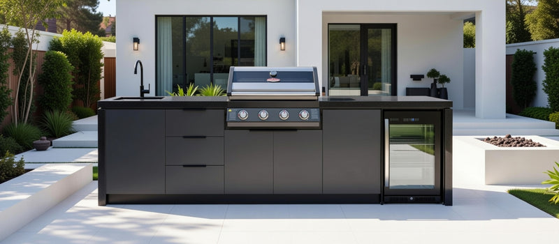 Cabinex Premium Outdoor Kitchen, Beefeater Signature 1600E 4 Burner Gas BBQ | 3.2Meters