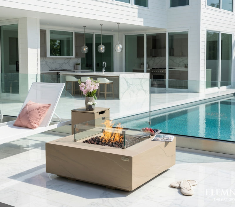 Fire Table Uluru - Sunlight Yellow | Complete Set