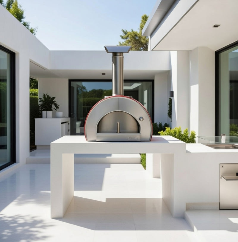 Piccolo Pizza Oven Built in - Poppy Red