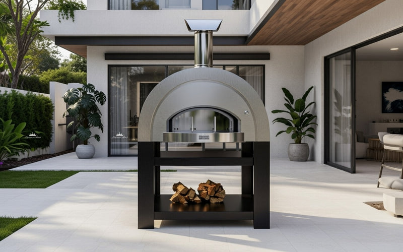 Titano Pizza Oven + Trolley Residential & Commercial - Stainless Steel