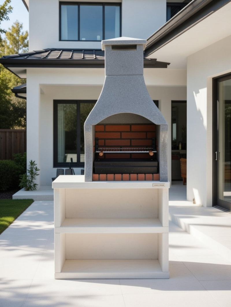 Firenze Masonry Barbecue and Side Table