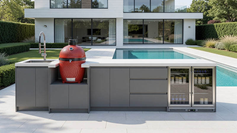 Whistler Fairford Grey Outdoor Kitchen | 4.2M Full-Length
