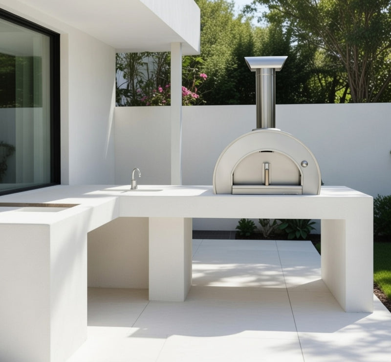 Piccolo Pizza Oven Built in - Antique Silver