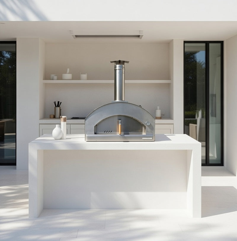 Rossofuoco Nonna Luisa Wood-Fired Oven 99 x 78 cm - Stainless Steel