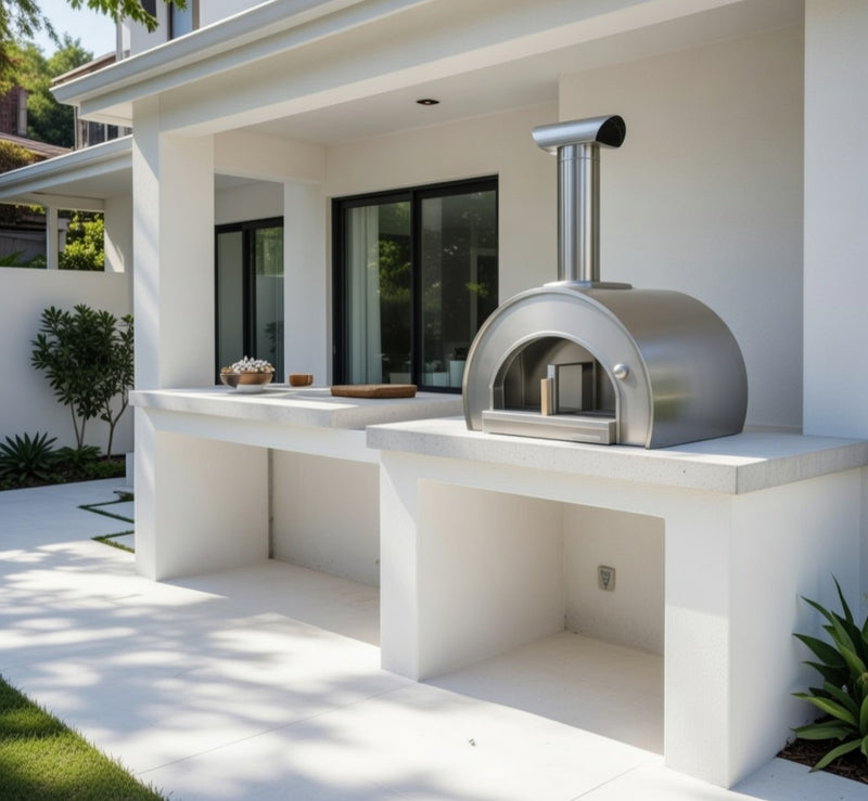 Piccolo Pizza Oven Built in - Antique Silver