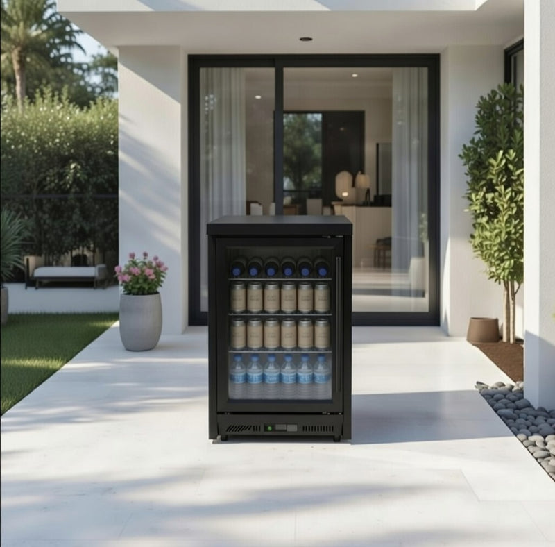 Whistler Fairford Black Single Door Fridge