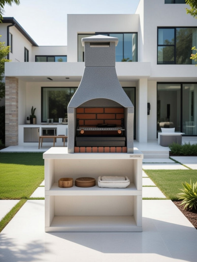 Firenze Masonry Barbecue and Side Table