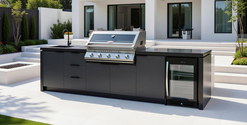 Cabinex Premium Outdoor Kitchen Paired with Beefeater 7000 Classic 5 Burner | 3.2Meters