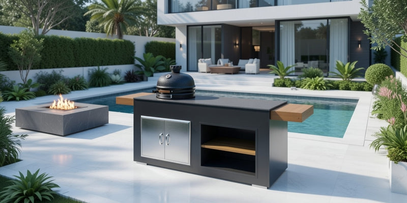 Grillandia Outdoor Kitchen and Bastard Kamado Grill | 2M