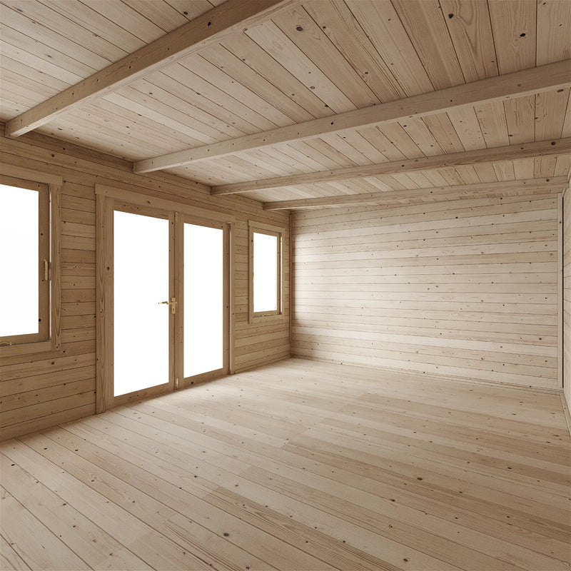 Store More Ashley Pent Log Cabin Garden Room